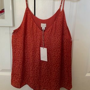 Red Cheetah Top: Size Medium (NWT)